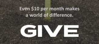 Even $10 per month makes a world of difference.